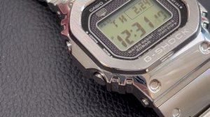 Casio GMW-B5000 full metal square G-Shock, GM-S5600 midsize, and G-5600E, size and design compariso