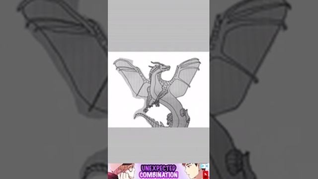 Wings of Fire NightWing-SilkWing hybrid speed paint! (Out of pure boredom) смотреть онлайн