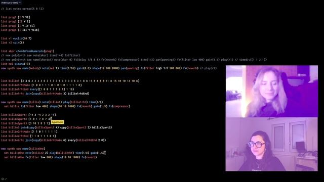 Electronic music stream with mercury live coding 🎵💻 13/02/2024 смотреть онлайн