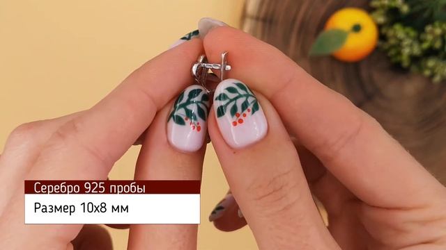 Позолотка Серебряные серьги Люси П2160 размер 10х8 мм белые фианиты вес 1.6 г смотреть онлайн