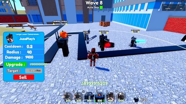 СЕКРЕТНАЯ ПРОКАЧКА КОРУПТЕД КАМЕРА МЕН И ГОСТ КАМЕРА МЕН В Toilet Tower Defense Modded РОБЛОКС ! смотреть онлайн