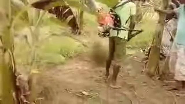 Mini Knapsack Weeder in Banana Gardern смотреть онлайн