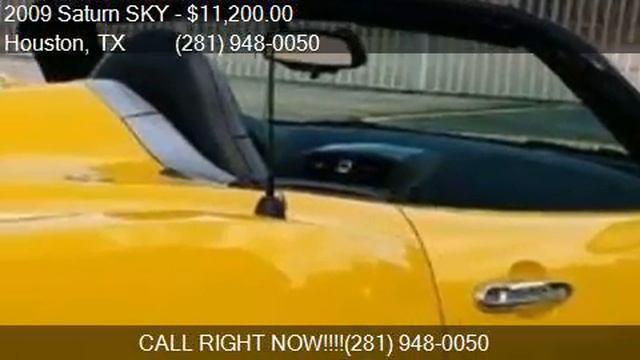 2009 Saturn SKY Red Line 2dr Convertible For Sale In Houston