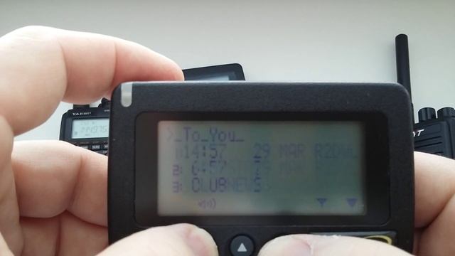 Тестирование старого пейджера на частоте 144.975 мГц. Протокол POCSAG, сеть DAPNET. смотреть онлайн