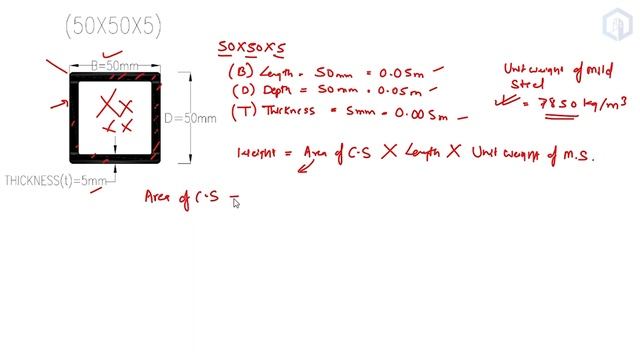How To Calculate MS Section Weight? | Mild Steel Section Weight Calculation | MS Section смотреть онлайн