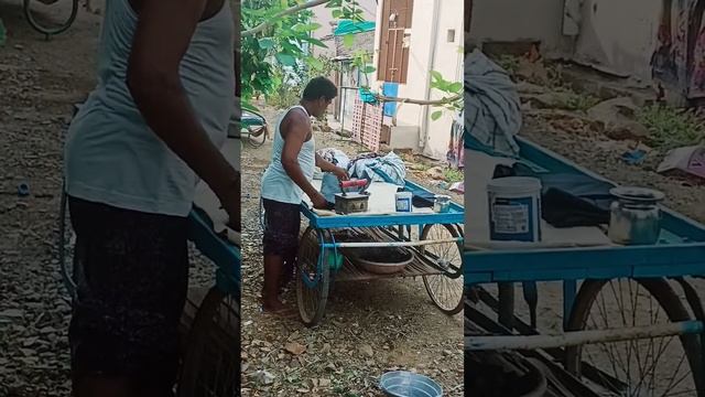 dhobi who is ironing the clothes with iron charcoal box. #foryou #foryoupage #viral смотреть онлайн