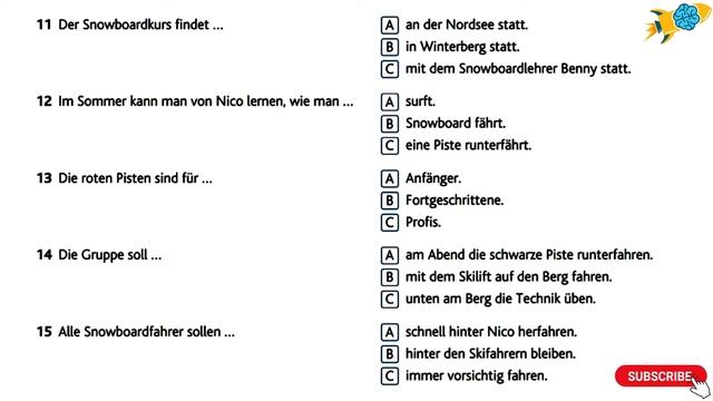 #25 Goethe Zertifikat B1 ｜｜ Model Test 25 ｜｜ Hören B1 ｜｜ Hören Mit Lösungen