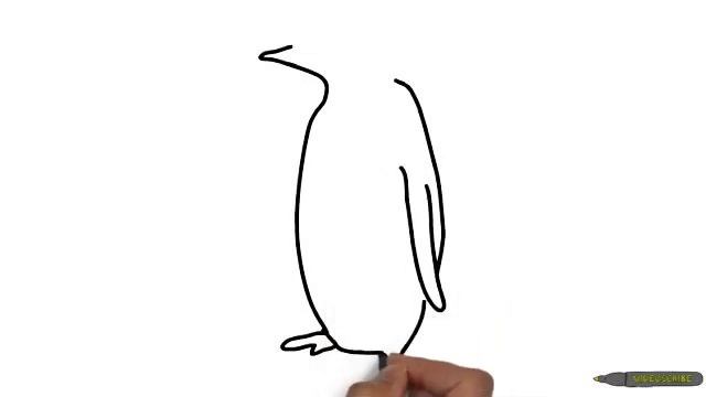 Как нарисовать пингвина смотреть онлайн