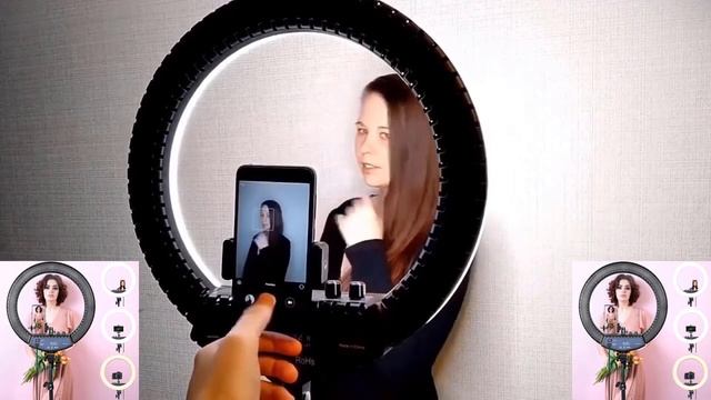 FOSOTO - lumière annulaire Led RL، avec trépied pour téléphone maquillage Youtub #schorts смотреть онлайн