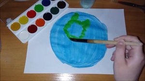 Аппликация с элементами рисования "Земля -наш общий дом"