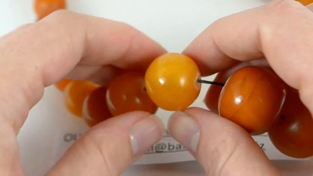 108 gram. Antique Baltic amber necklace смотреть онлайн