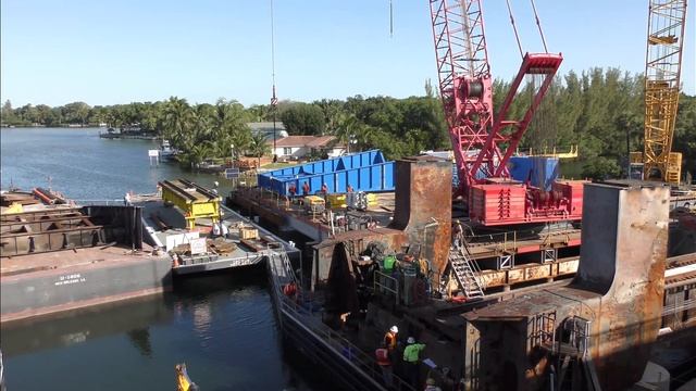 Jupiter Bridge Bascule Removal - Part Two - 4/10/22 смотреть онлайн