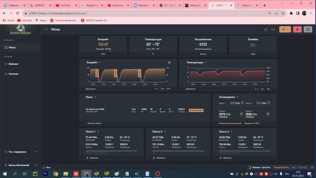 Разогнал ANTMINER S19 126 чипов до  150+ терахэш!