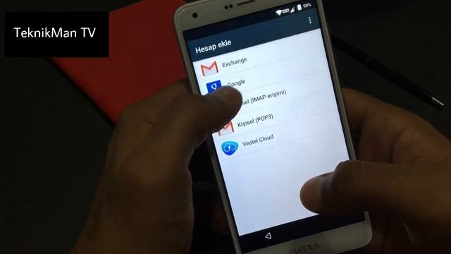 Vestel Venüs Format Sonrası Gmail Hesabı Kaldırma