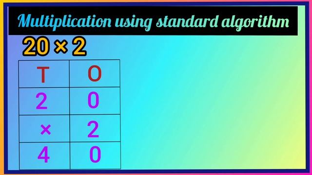 Multiplication using standard algorithm смотреть онлайн