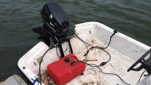 Carolina Skiff J16 CMC PT-35 Tilt Trim Install Johnson 30 HP смотреть онлайн