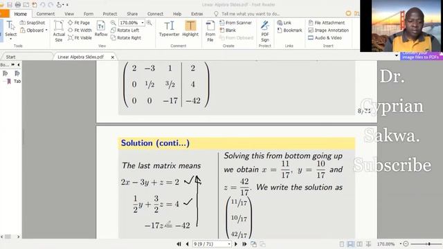Solving Systems of Linear Equations by Gaussian Elimination смотреть онлайн