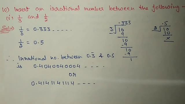 Class 9th ICSE Math Ch 1 Rational and Irrational Numbers Ex 1.3 Qus 9 to 11. смотреть онлайн