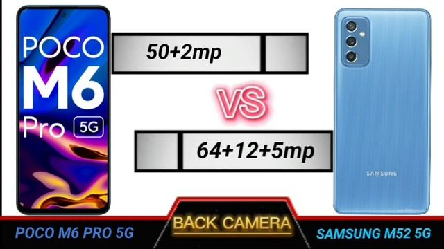poco m6 pro 5g vs samsung m52 5g full comparison. смотреть онлайн
