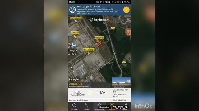 Antonov 225 inbound and outbound KLIA with ATC and flight radar24 смотреть онлайн