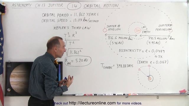 Astronomy - Ch. 13: Jupiter (14 of 37) Orbital Motion of Jupiter смотреть онлайн