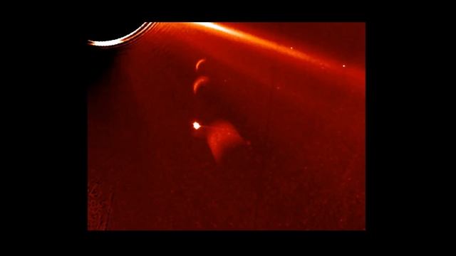 Three UFOS At STEREO AHEAD COR2