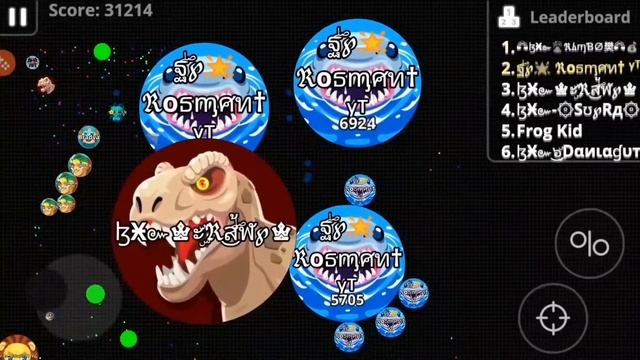 AGARIO - MOBILE EPIC TEAM + ANIMATED SALAMANDER SKIN MAXED UP смотреть онлайн