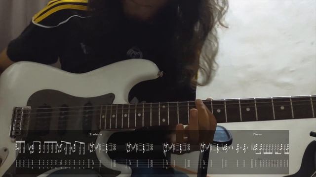 24K Magic by Bruno Mars Guitar Cover with On screen Tabs смотреть онлайн