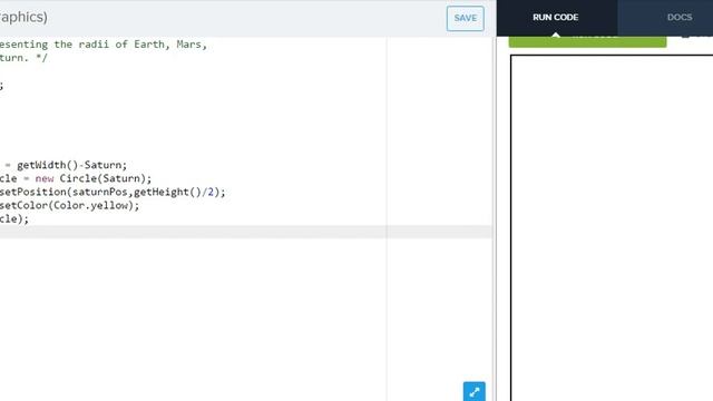 Earth Mars Jupiter Saturn - CodeHS Snowman Tutorial