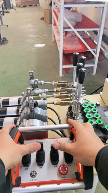 4 lever Joystick hydraulic valve wireless remote control crane #remote смотреть онлайн