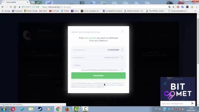 BITCOMET SAQUE 0.0005 [SCAM] смотреть онлайн