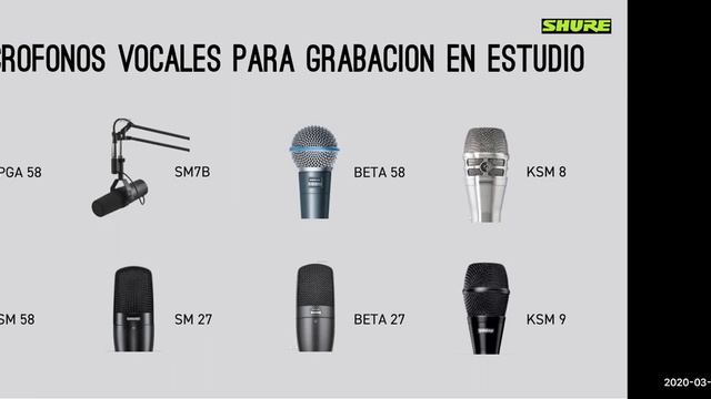 Shure: Micrófonos Vocales Para Estudio Y En Vivo.