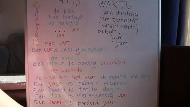 BELAJAR BAHASA BELANDA #48 WAKTU 1.0 - TIJD 1.0 смотреть онлайн