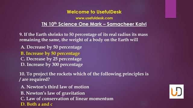Part 1 | TN 10th Science One Mark Question and Answers смотреть онлайн