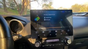 13 дюймов андроид магнитола на prado 150. Активированное голосовое управление.
