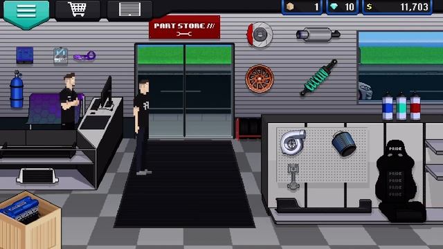 Restarting in Pixel Car Racer Ep. 1: First Level Up And Buying Parts смотреть онлайн