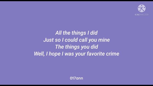 🦋 Favorite Crime - Olivia Rodrigo | Lyrics