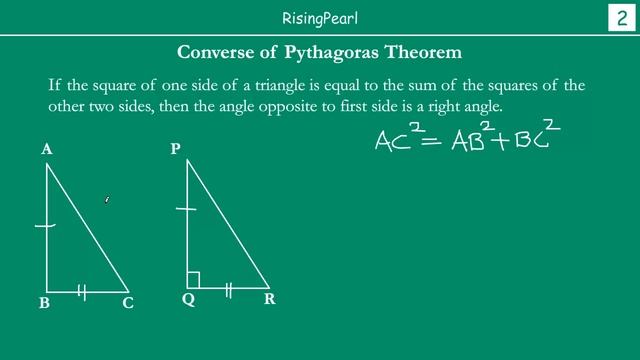 Triangles - 24. Prove converse of Pythagoras theorem смотреть онлайн