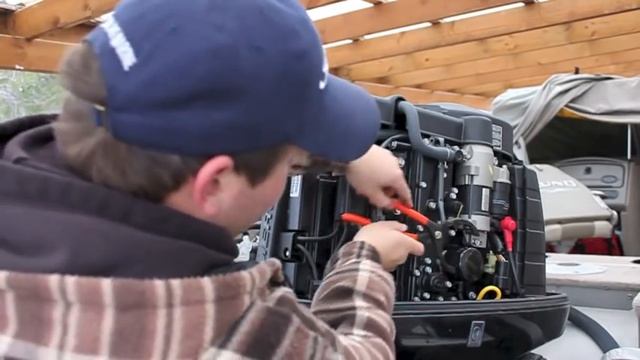 Outboard Motor Winterization - Mercury 115 FourStroke EFI смотреть онлайн