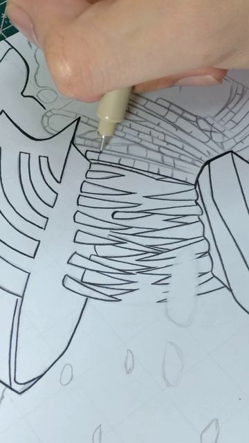 Denji inking process 💀 / chainsaw man 🔥 #shorts #art смотреть онлайн