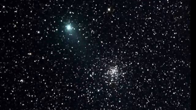 Comet Garradd C/2009 P1 Crossing M71 Globular Cluster In Sagitta