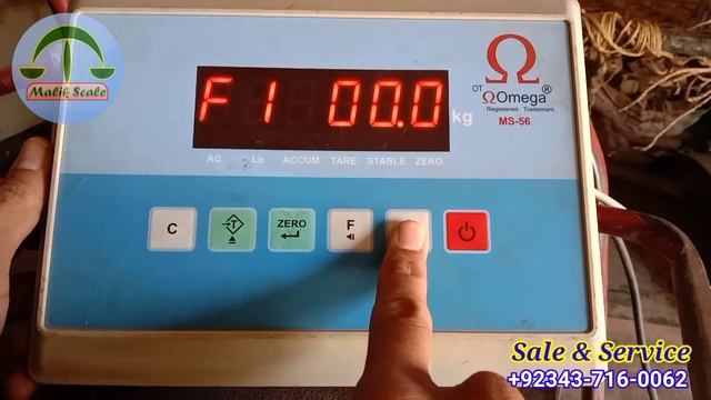 Omega MS-56 weighing machine indicator Calibration By Malik Scale смотреть онлайн