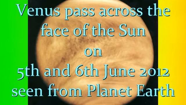 Venus pass across the face of the Sun 5+6 June 2012 смотреть онлайн