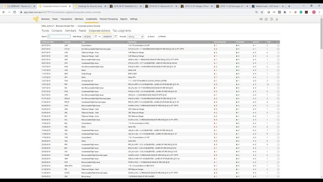 Class Training Webinar - Processing Corporate Actions