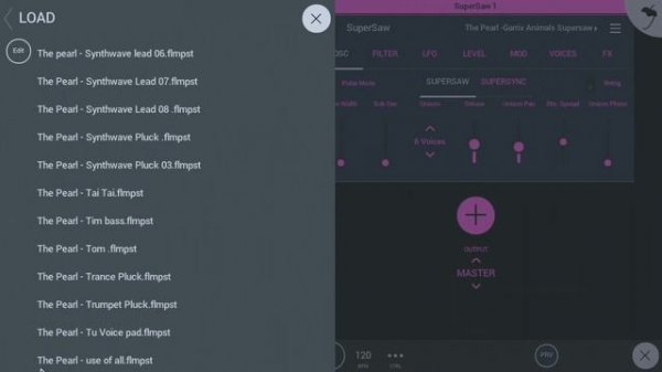 FL Studio Mobile Free Preset Pack For Supersaw Plugin