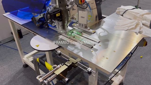 Automatic polo placket setter machine，RAMBO RM-627PLK смотреть онлайн