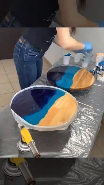 Resin Art table | Резин Арт море, журнальный стол смотреть онлайн
