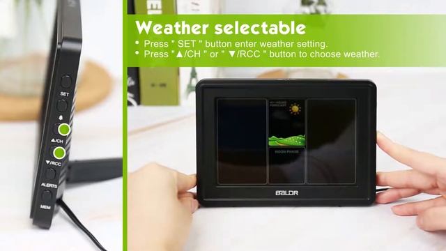 B0359WST2H2PR-V2 DIGITAL COLOR WEATHER STATION WITH BAROMETRIC HISTORY DETAILED OPERATION VIDEO