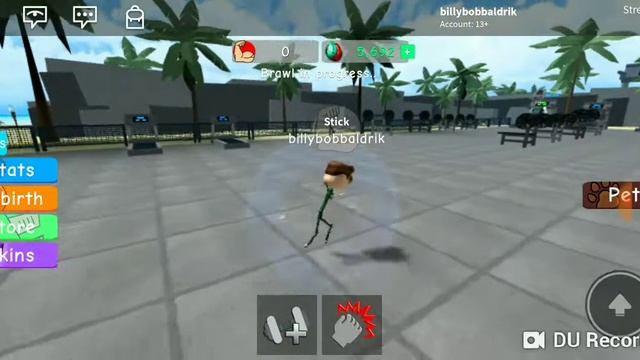 Roblox weight lifting simulator 3 HOW TO WIN A BRAWL AS A STICK смотреть онлайн