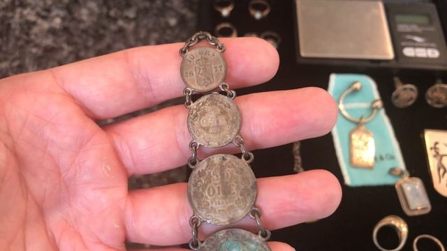 Estate Sale Finds Haul #55 - Antique 10K 14K Rings - Sterling Jewelry смотреть онлайн